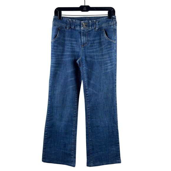 Victoria's Secret London Jeans Low Rise Bootcut HEMMED Vintage Y2K Size 4 Petite - Picture 1 of 12